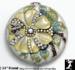 Mirror Compact: Gardenia Bee Enamel Jeweled Purse Mirror