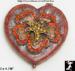Mirror: Heart Shape Jeweled Mirror Compact Rhinestone Pansie