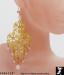 Chandelier Earrings: Goldtone Pink Rhinestone Earrings
