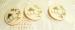 Lot Of Three Ivory Glass Oriental Buttons