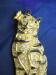 CUTE Enamel & Rhinestone Gold Tone Cat Brooch/Pin
