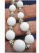 Vintage Necklace Long Graduating White Beads-Rondells