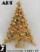 Art Christmas Tree Pin: Vintage Art Modern Christmas Tree