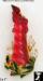 Christmas Pin: Vintage Christmas Candle Pin Brooch Lucite