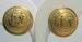 West Virginia Goldtone Seal Earrings
