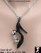 High Heel Shoe Rhinestone Fashion Sandal Pendant Necklace