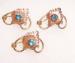 Van Dell 12K G.F. Trio Of Floral Scatter Pins