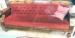 Empire Style Flame Mahogany Large Claw Foot Sofa