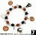 Halloween Stretch Charm Bracelet Jack O'Lanterns Cats Witch