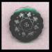 Brooch- Black Brooch (Mourning?)  with Silver Inlay
